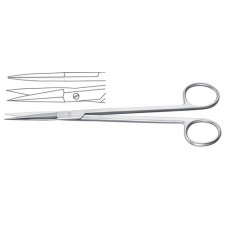 McIndoe Cartilage Scissor Straight - Toothed Stainless Steel, 18.5 cm - 7 1/4"